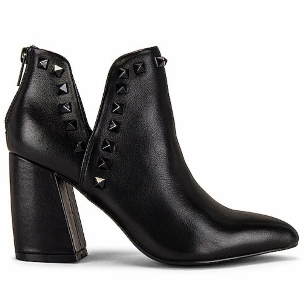 Steve Madden Black Gloria Studded Booties